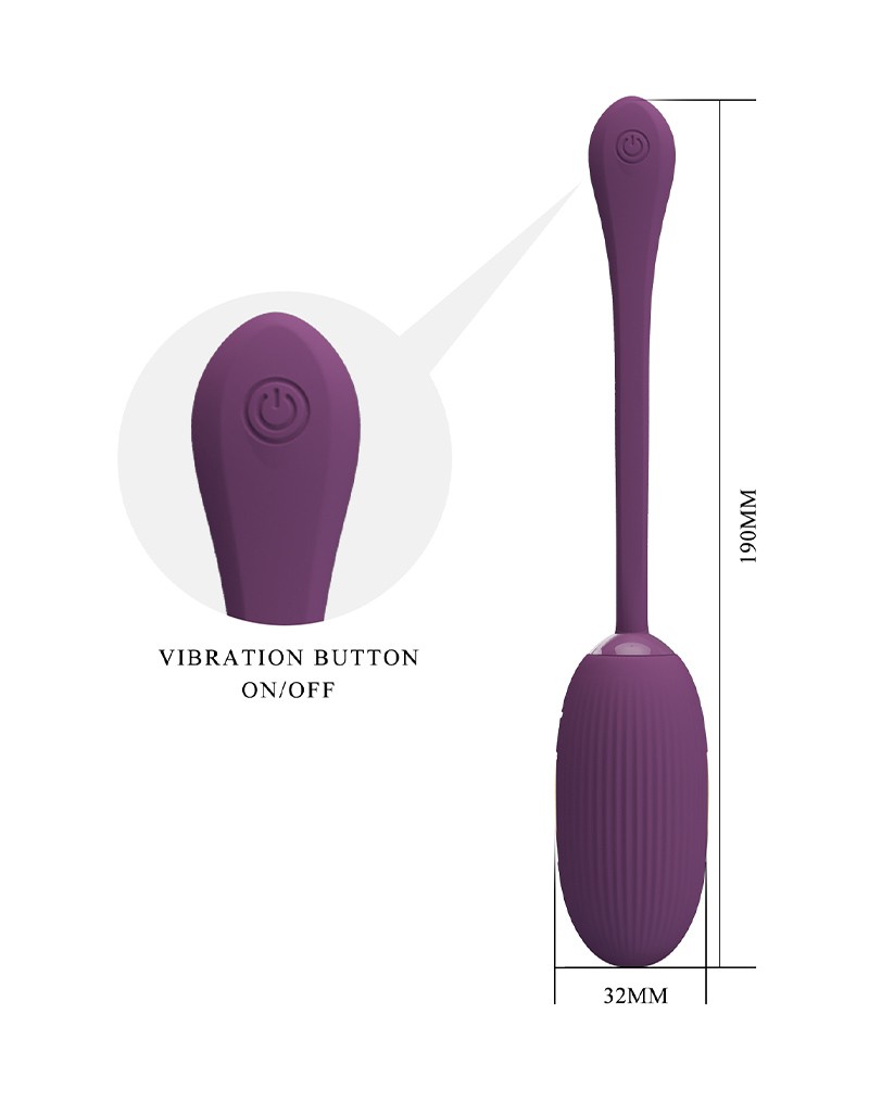 Doreen Wearable Electric Shock Vibrator with App Control Purple - Image 5