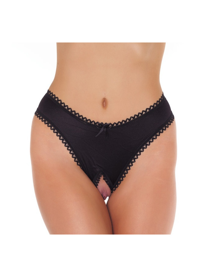Open G-string - Black