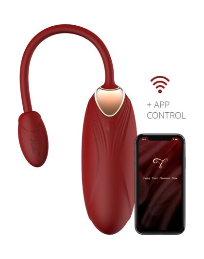 Oliver Pro - Wearable Vibrator with App Control - Gold & Wine Red