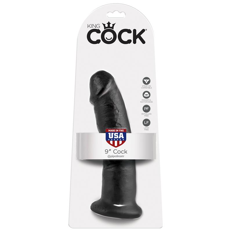 King Cock Dildo 9" - Black ρεαλιστικός δονητής - Image 5