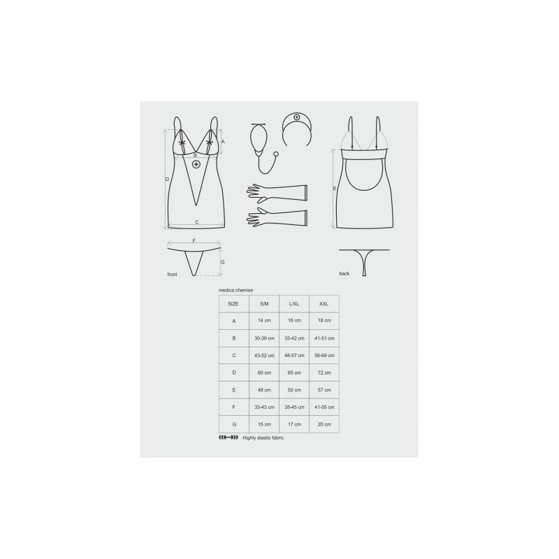Medica Dress 5 Pieces - Σέξυ στολή Νοσοκόμα - Image 3