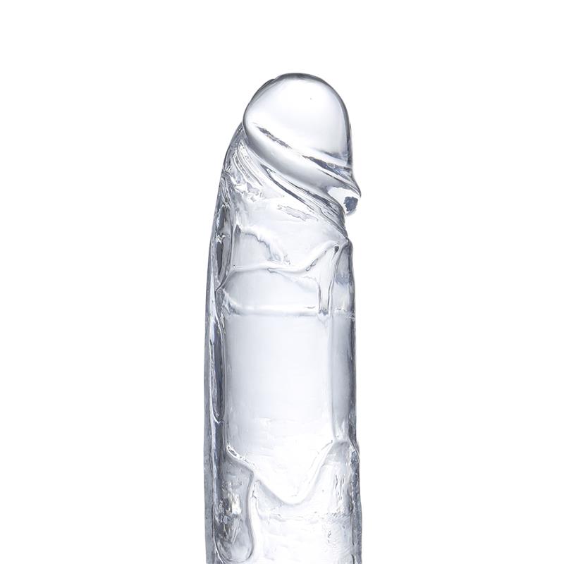Realistic Dildo with Testicles Crystal Material 15,5 cm - Image 5