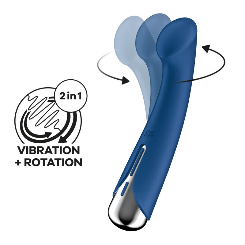 Δονητής Spinning G-Spot 1 Vibe and Rotator σε μπλε χρώμα