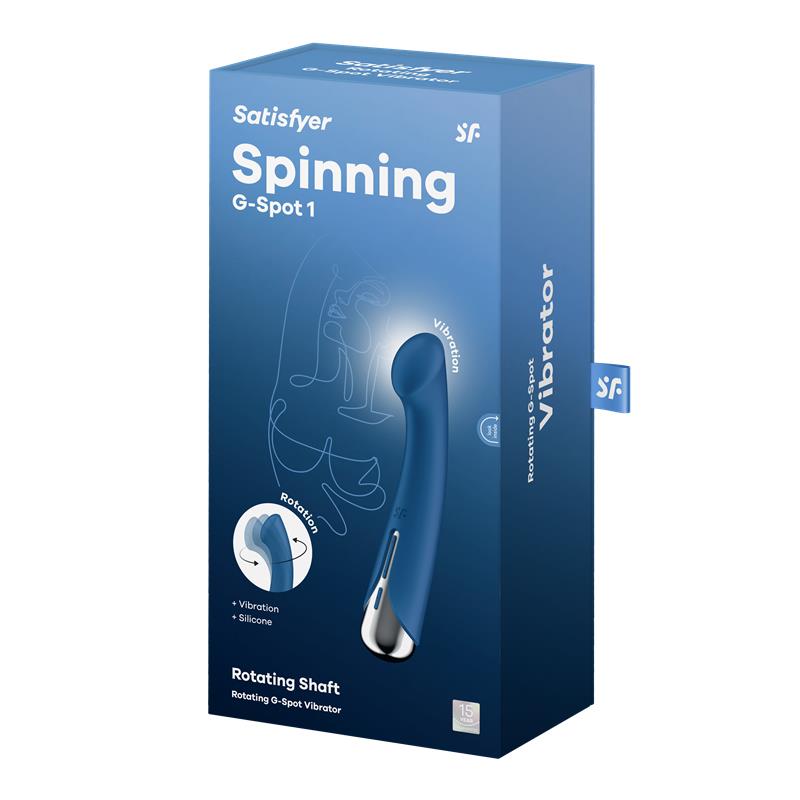 Δονητής Spinning G-Spot 1 Vibe and Rotator σε μπλε χρώμα - Image 5