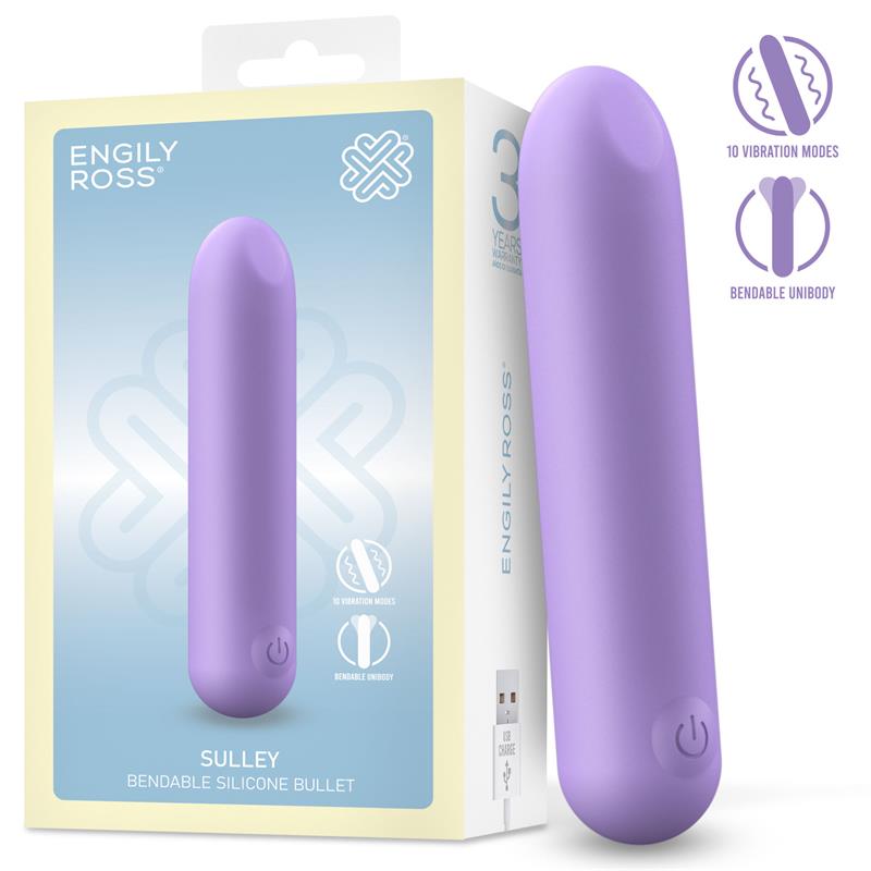 Sulley Vibrating Bullet Liquid Silicone Unibody Bendable USB - Μίνι δονητής