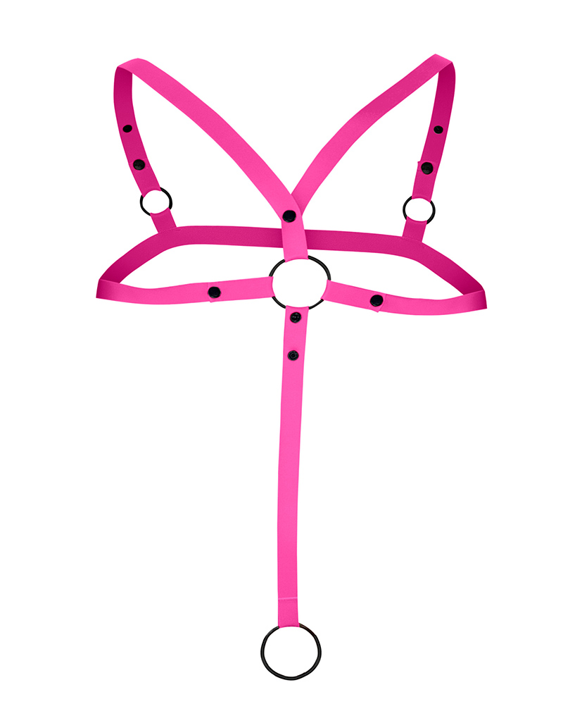 C-Ring Crossed Harness - pink - Image 4