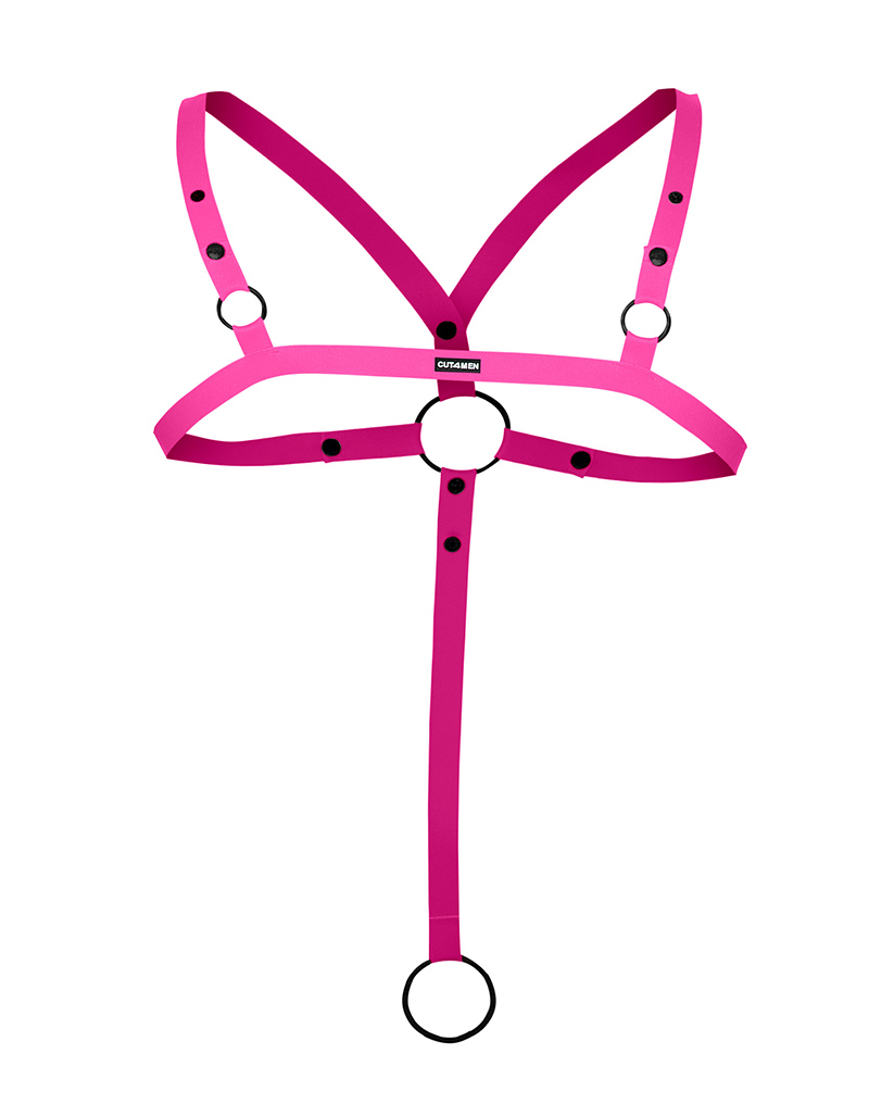 C-Ring Crossed Harness - pink - Image 5
