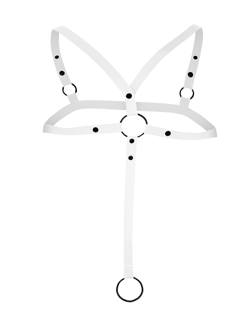 C-Ring Crossed Harness - White - Image 4