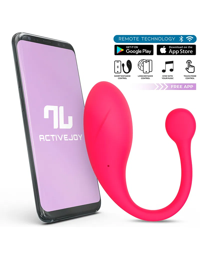 IY Bulby Vibrating Egg with App Dark Pink