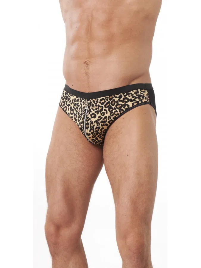 Amorable by Rimba - Briefs - One Size - Leopard Print