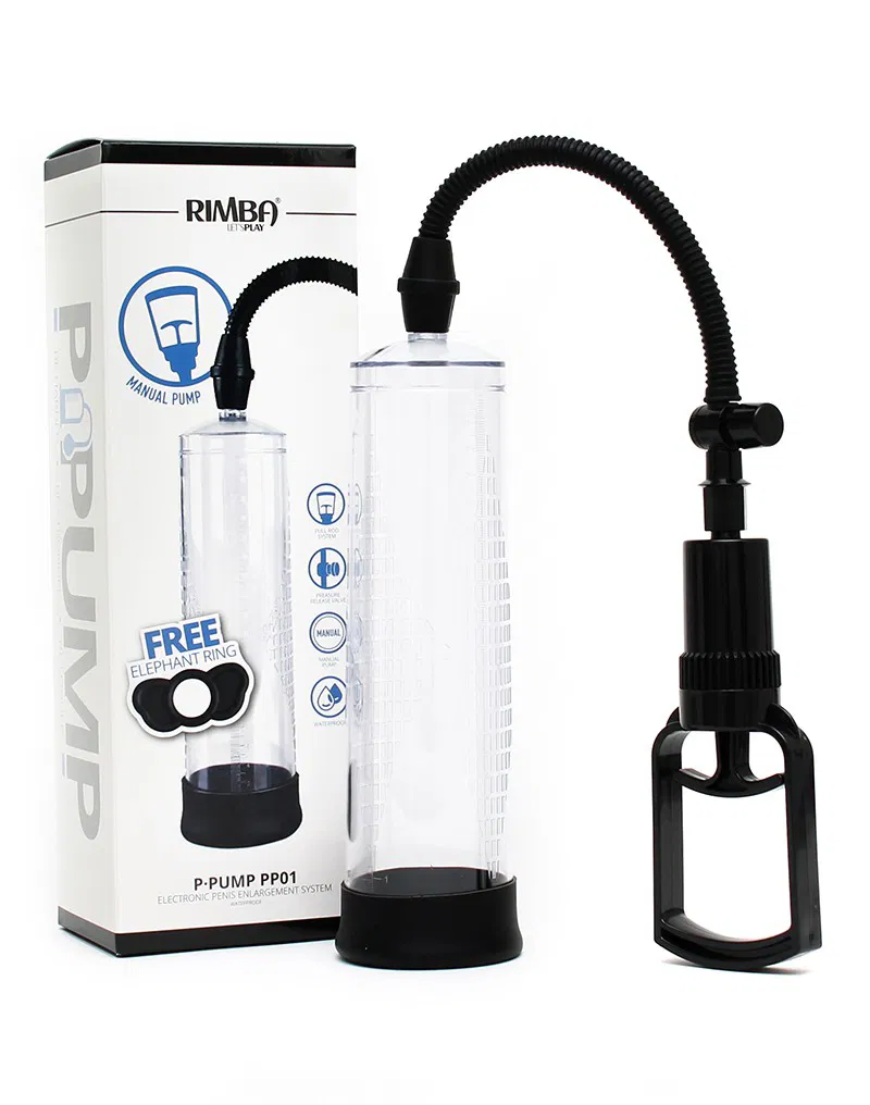 Pump PP01 Penis Enlarger with Manual Pump Μαύρο