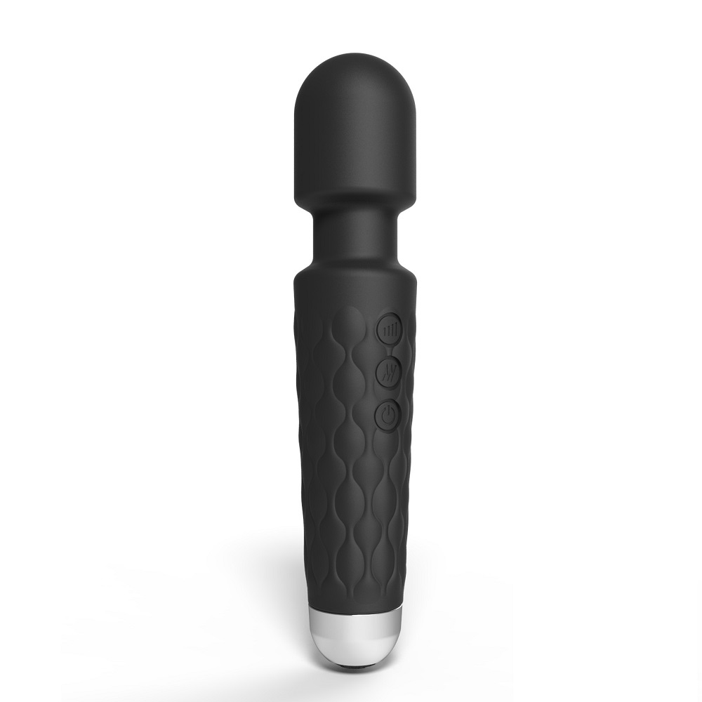 Loving Joy 20 Function Wand Vibrator Black - Image 3