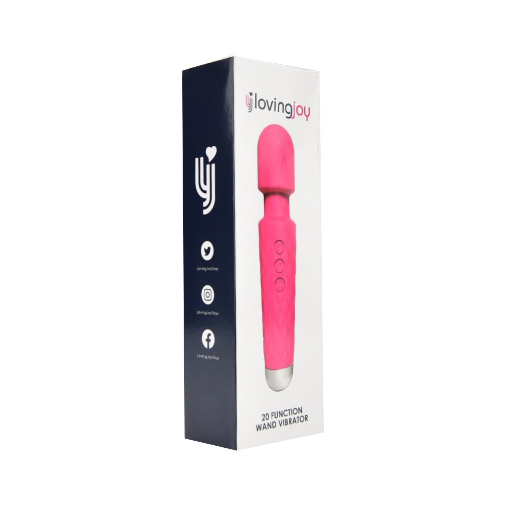 Loving Joy 20 Function Wand Vibrator Pink - Image 2