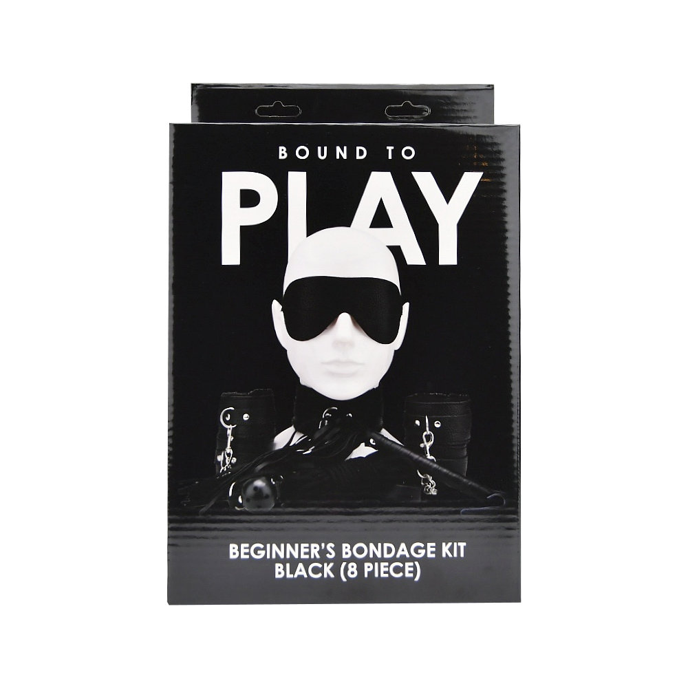 Bound to Play Beginner's Bondage Kit Μαύρο (8 τεμάχια) - Image 5