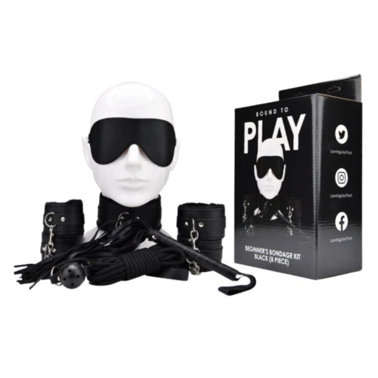 Bound to Play Beginner's Bondage Kit Μαύρο (8 τεμάχια)