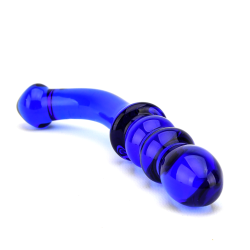 Spectrum Ribbed G-Spot Glass Dildo - Image 3
